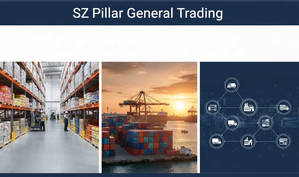 SZ Pillar General Trading – توفير المواد الغذائية، اللوجستيات، وخدمات التوريد المتكاملة.